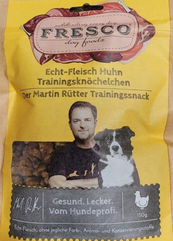 Trainingsknöchelchen Huhn, Martin Rütter / Fresco 150 g, MdH 7/2025