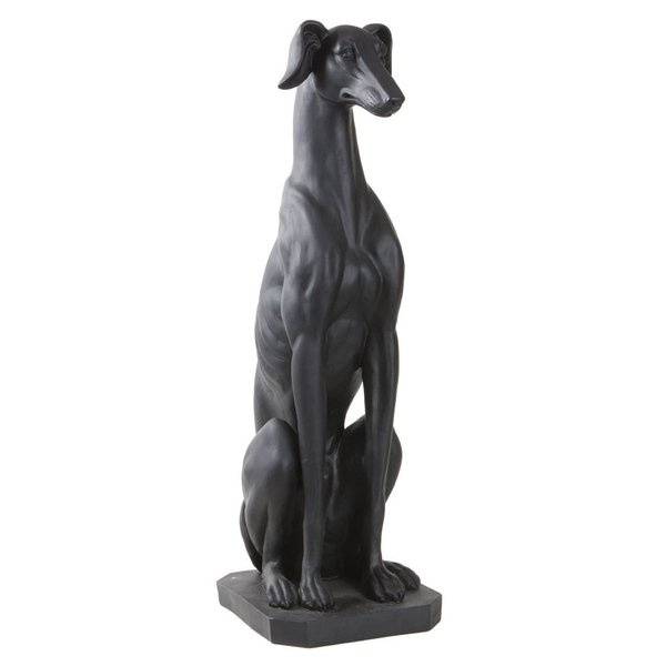 Große Windhund-Figur schwarz