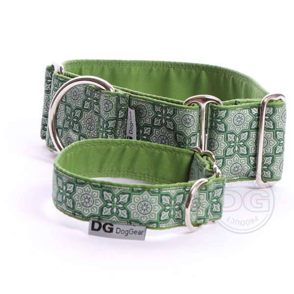 Halsband Martingale:   green mosaic   DG DogGear    verschiedene Größen