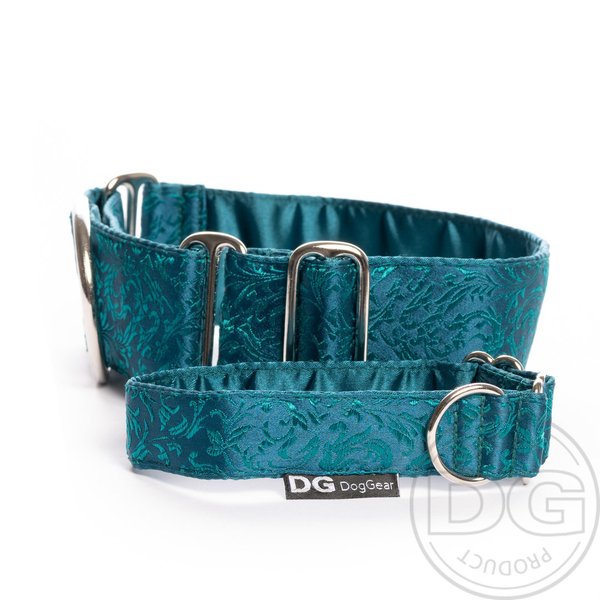 Halsband Martingale: Clematis Aquagreen, versch. Größen DG Dog Gear