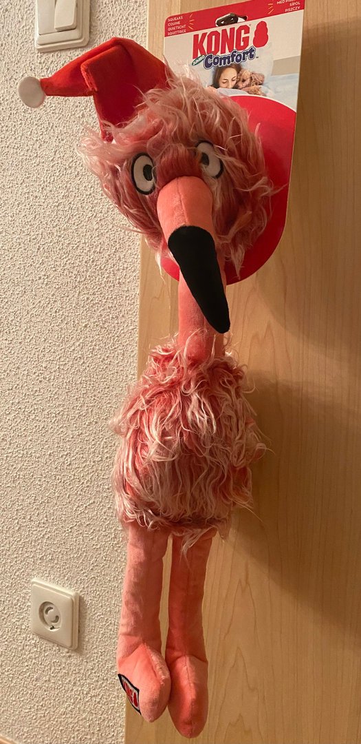 KONG Holiday Jumbo Bird, Flamingo