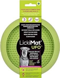 LickiMat® Ufo, spülmaschinengeeignet, in grün, schöner hoher Rand