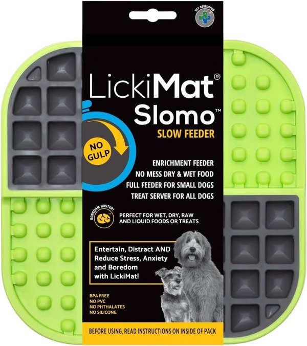 LickiMat® Slomo™, spülmaschinengeeignet, in orange oder grün