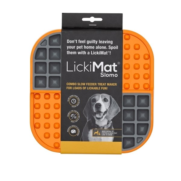 LickiMat® Slomo™, spülmaschinengeeignet, in orange oder grün